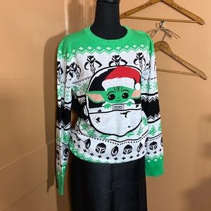 Star Wars Grogu ugly Christmas sweater NWT